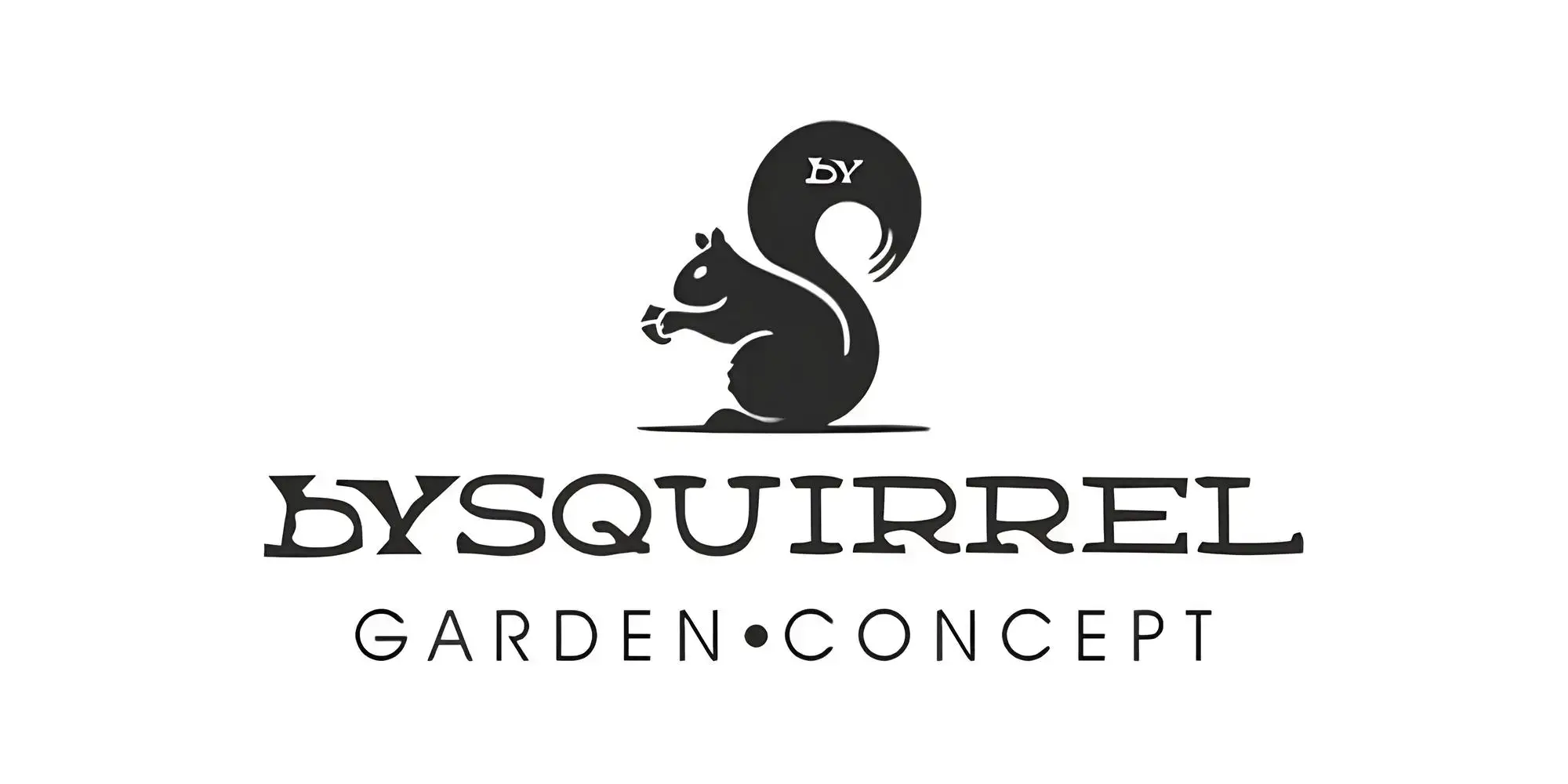 bysquirrel logosu siyah renk beyaz arka plan